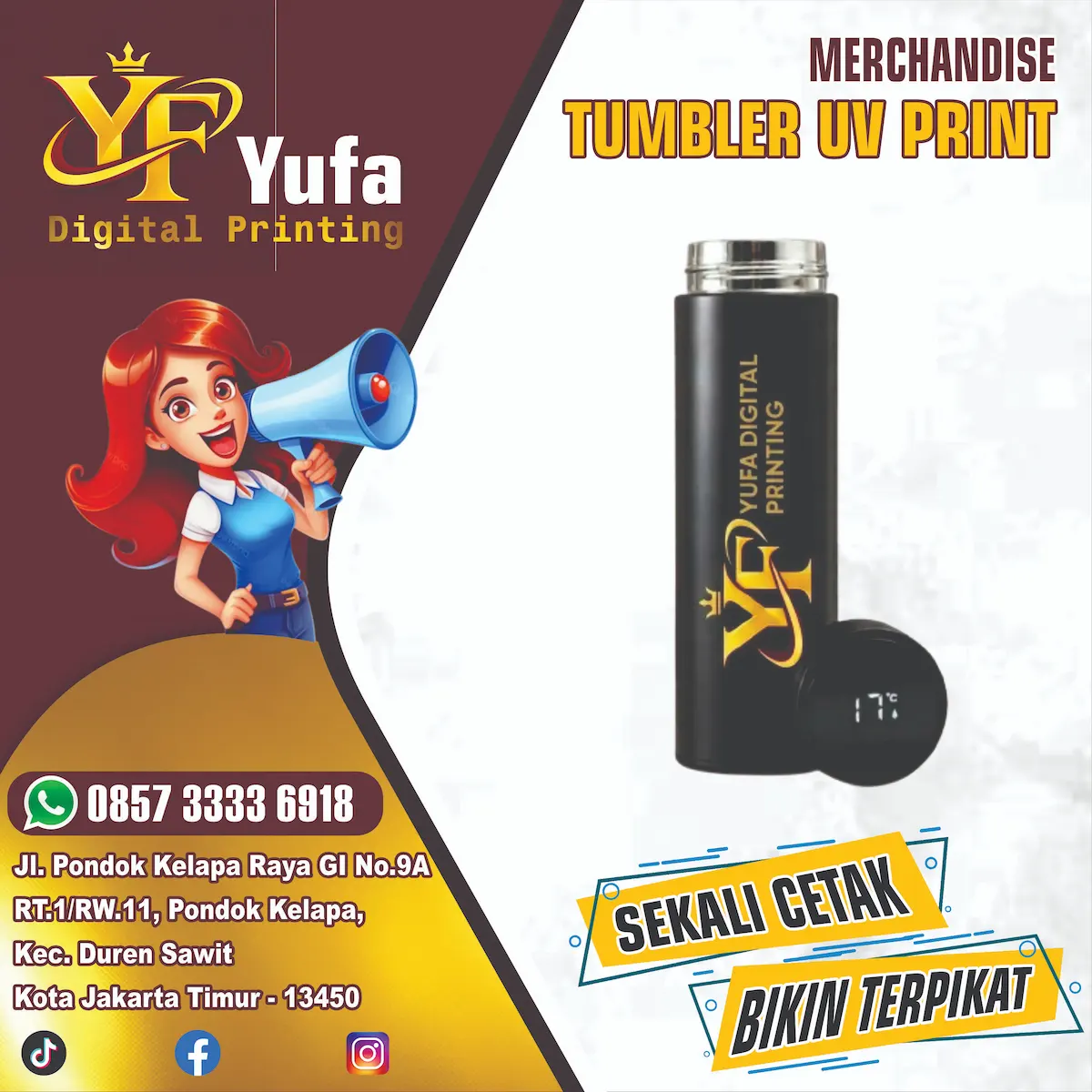 Merchandise Tumbler UV Yufa